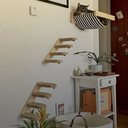 Wall-Mounted Cat Towers