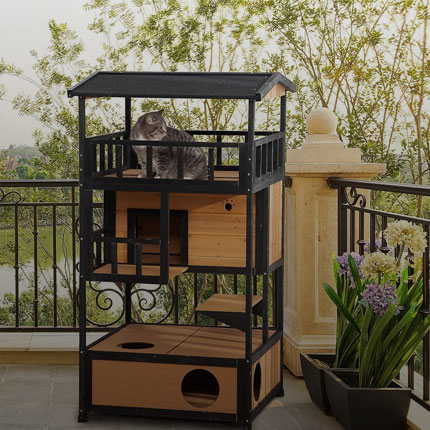Outdoor Cat Towers